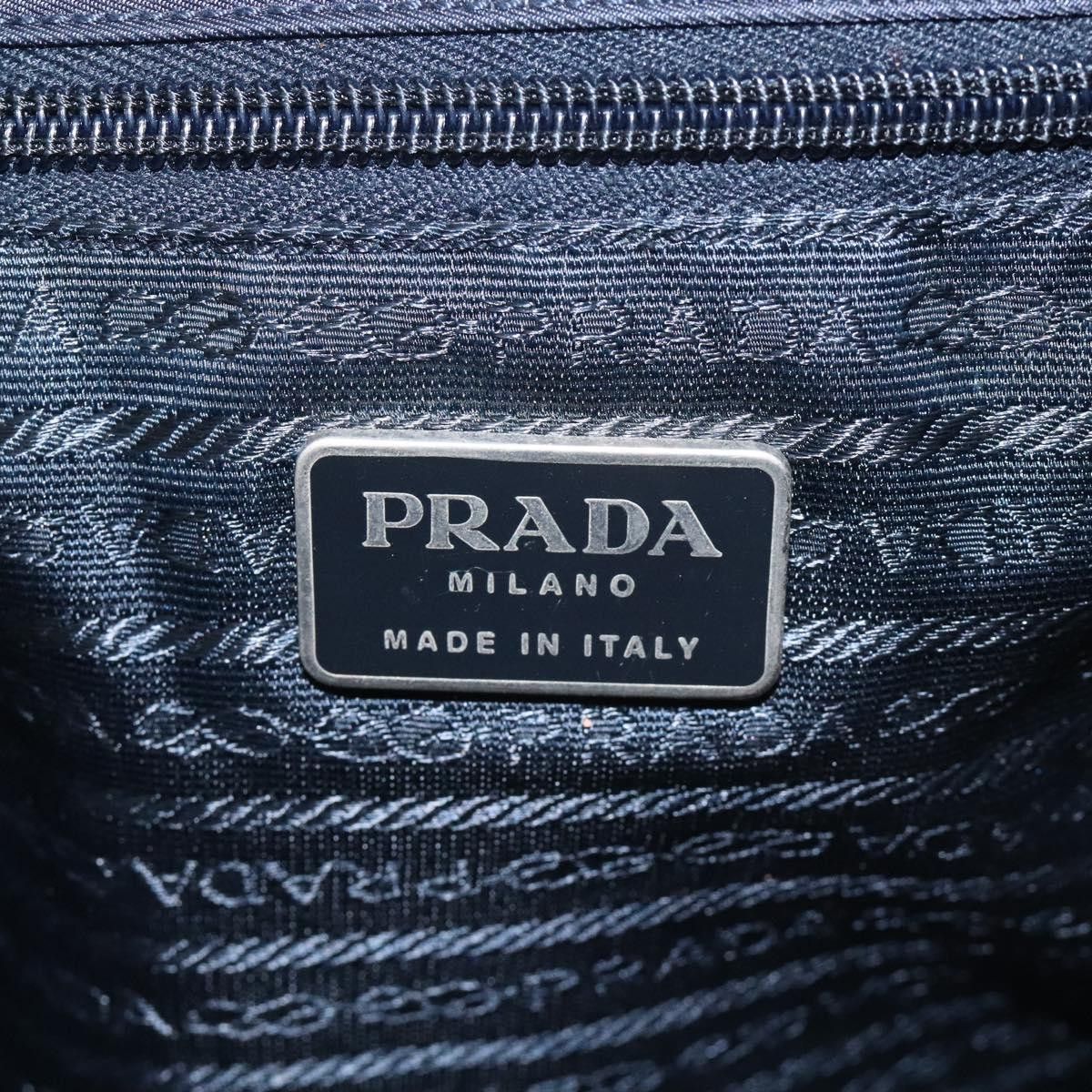 Prada Tessuto Navy Synthetic Tote Bag (Pre-Owned) Size ONE SIZE - 14 Thumbnail