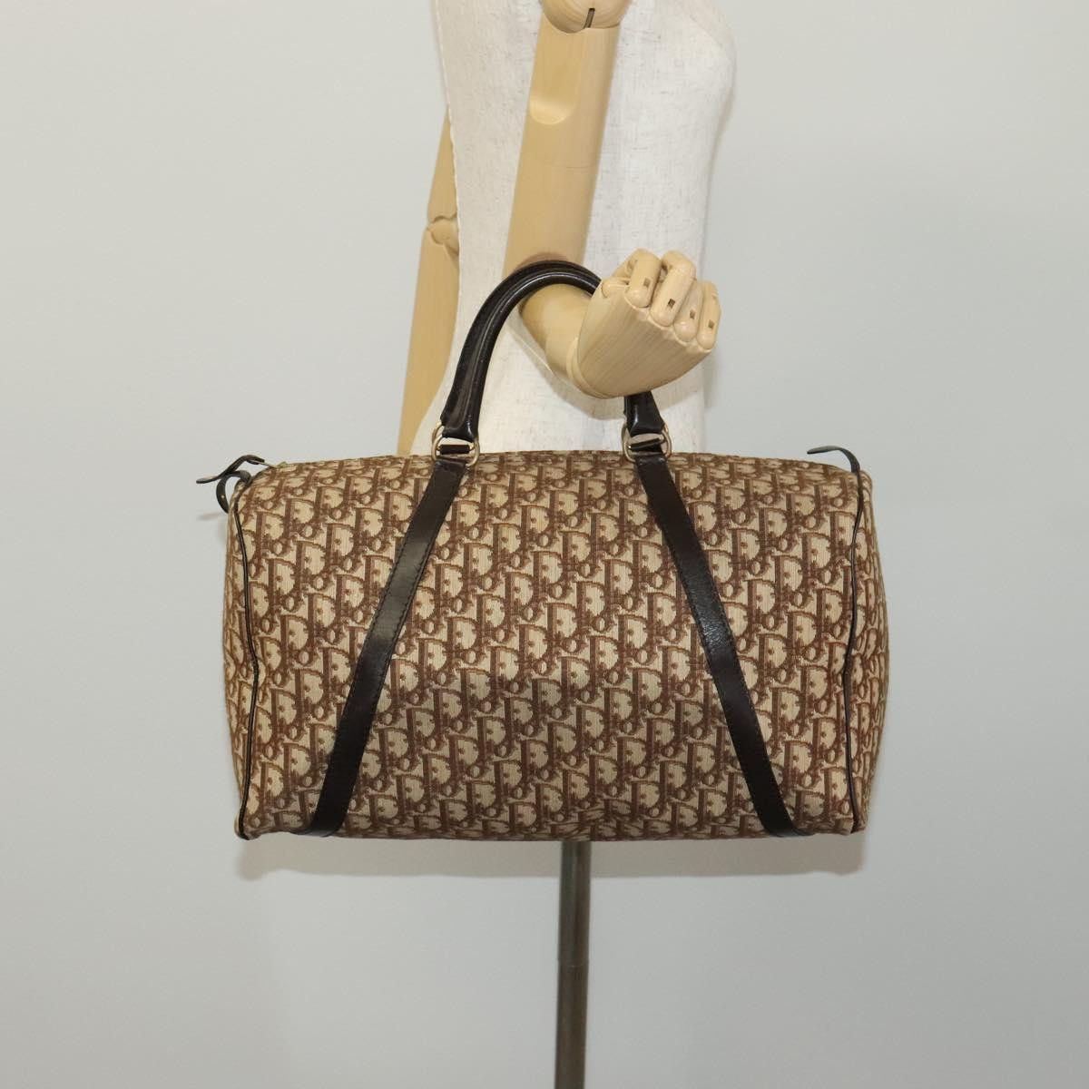 Dior Boston Brown Canvas Travel Bag (Pre-Owned) Size ONE SIZE - 15 Thumbnail