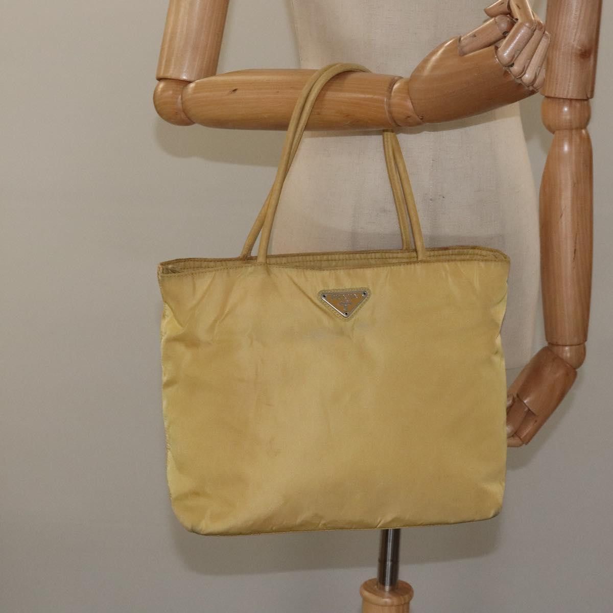 Prada Re-Nylon Yellow Synthetic Handbag (Pre-Owned) Size ONE SIZE - 19 Thumbnail