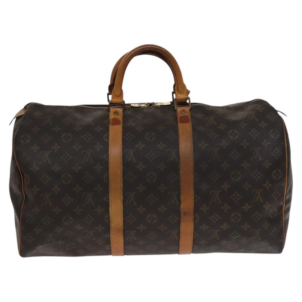Louis Vuitton Keepall 50 Brown Canvas Travel Bag (Pre-Owned) Size ONE SIZE - 2 Thumbnail