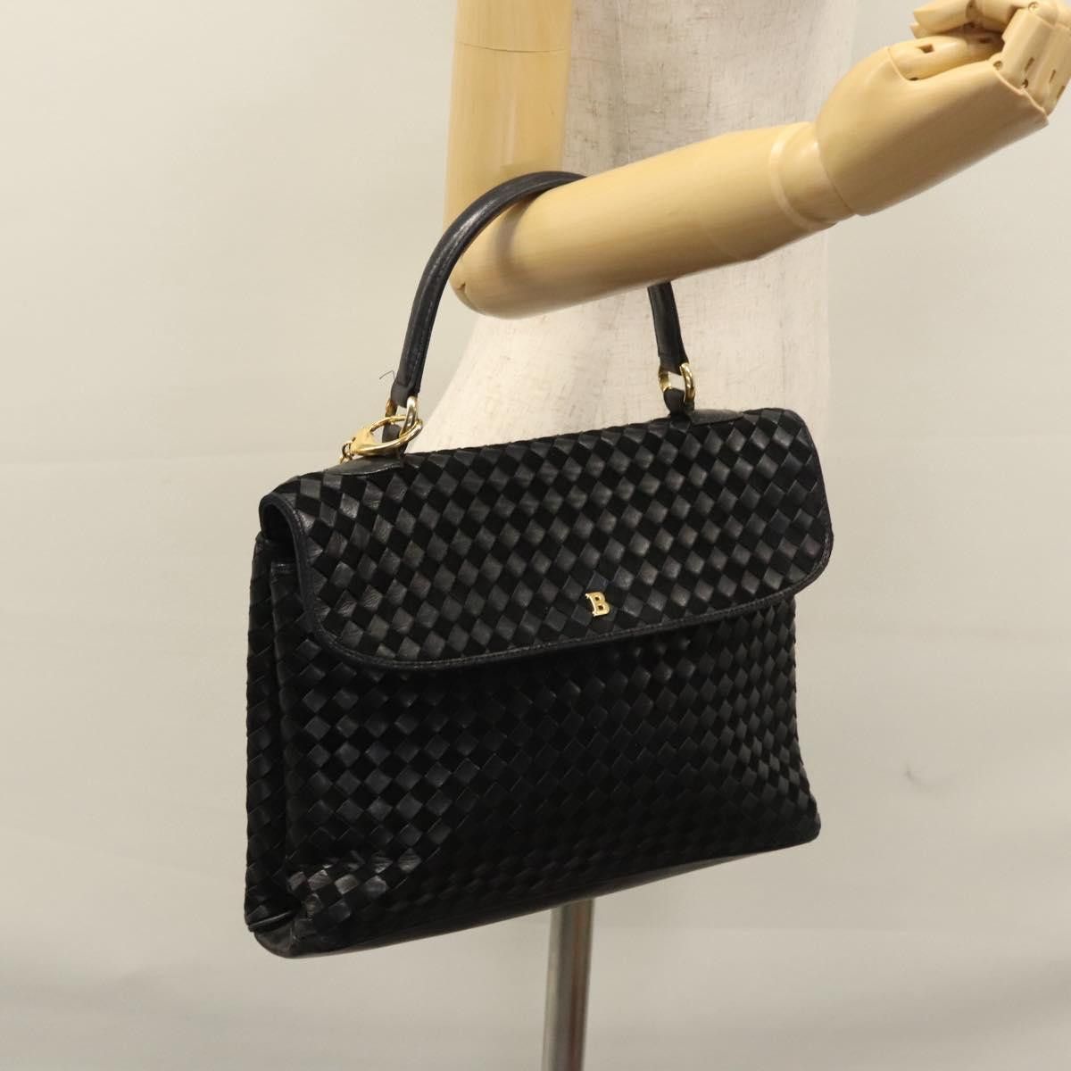 Bally Black Leather Handbag (Pre-Owned) Size ONE SIZE - 11 Thumbnail