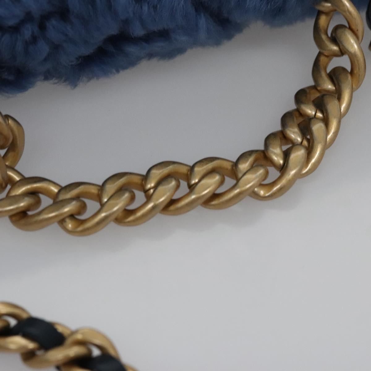 Chanel 19 Blue Wool Shoulder Bag (Pre-Owned) Size ONE SIZE - 4 Thumbnail