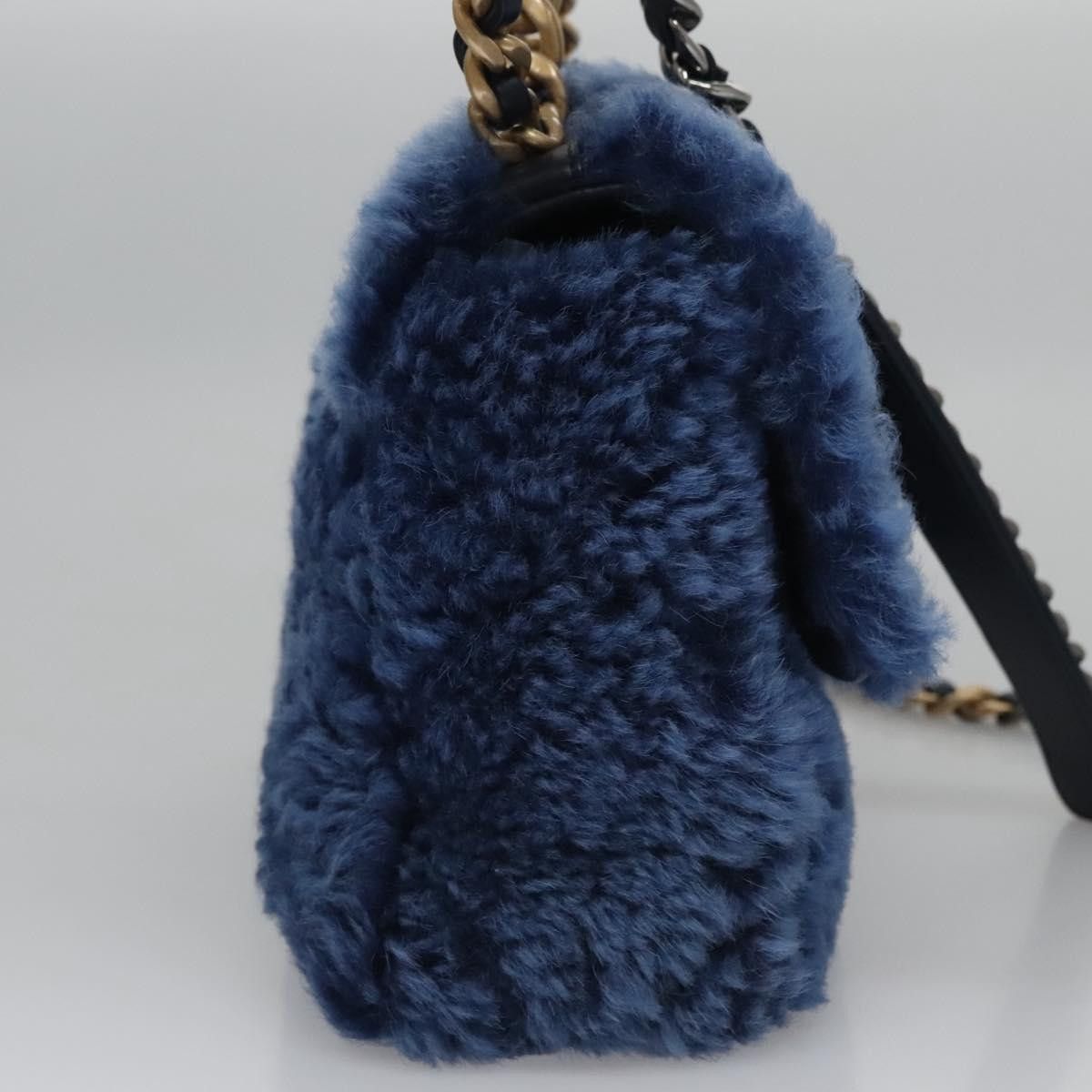 Chanel 19 Blue Wool Shoulder Bag (Pre-Owned) Size ONE SIZE - 18 Thumbnail