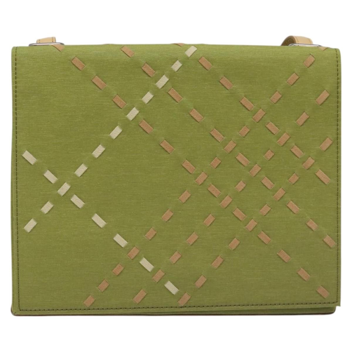 Burberry Green Canvas Shoulder Bag (Pre-Owned) Size ONE SIZE - 17 Thumbnail