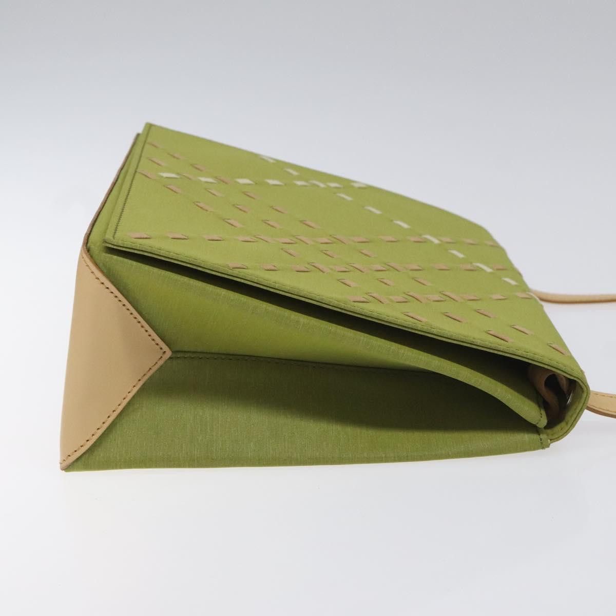 Burberry Green Canvas Shoulder Bag (Pre-Owned) Size ONE SIZE - 3 Thumbnail