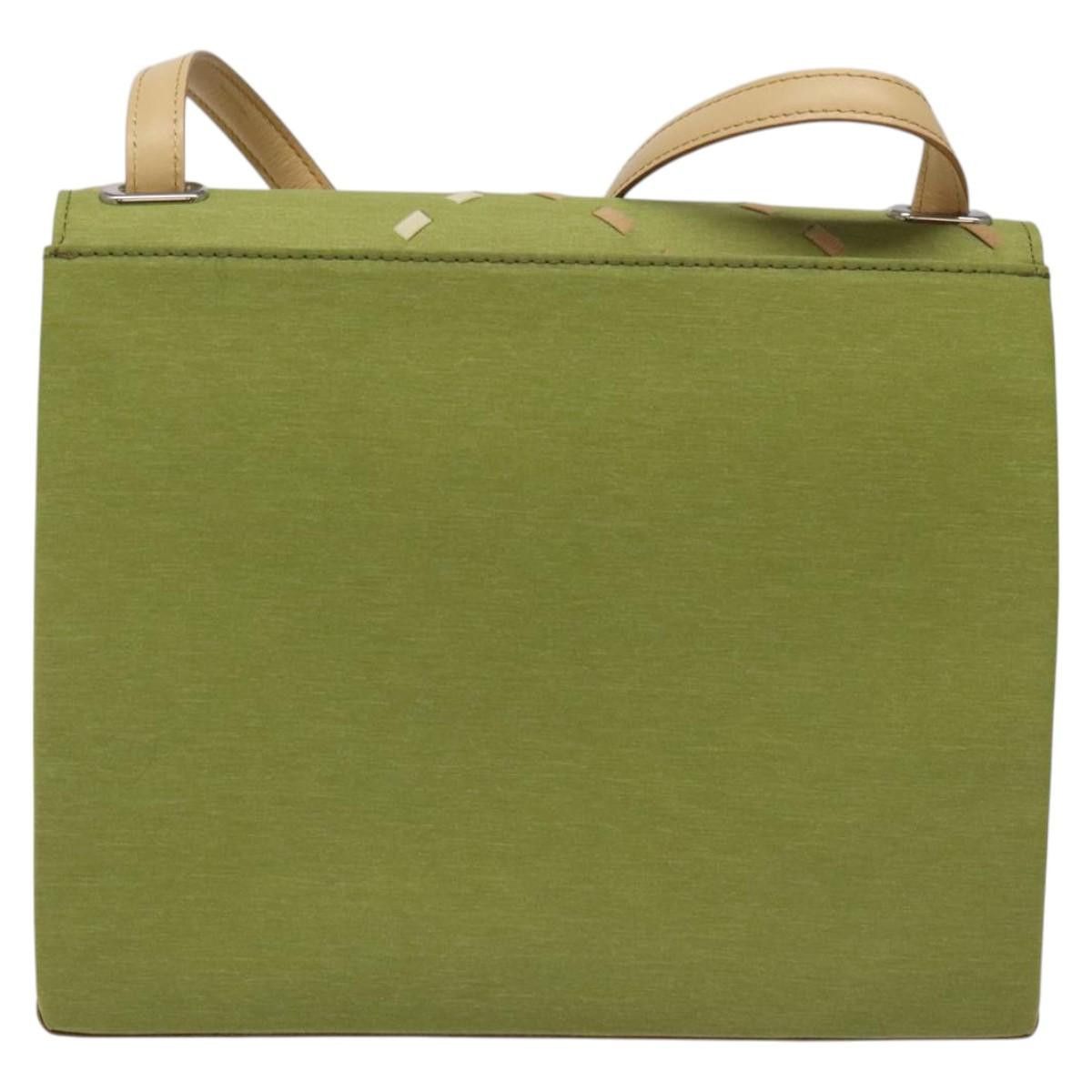 Burberry Green Canvas Shoulder Bag (Pre-Owned) Size ONE SIZE - 2 Thumbnail
