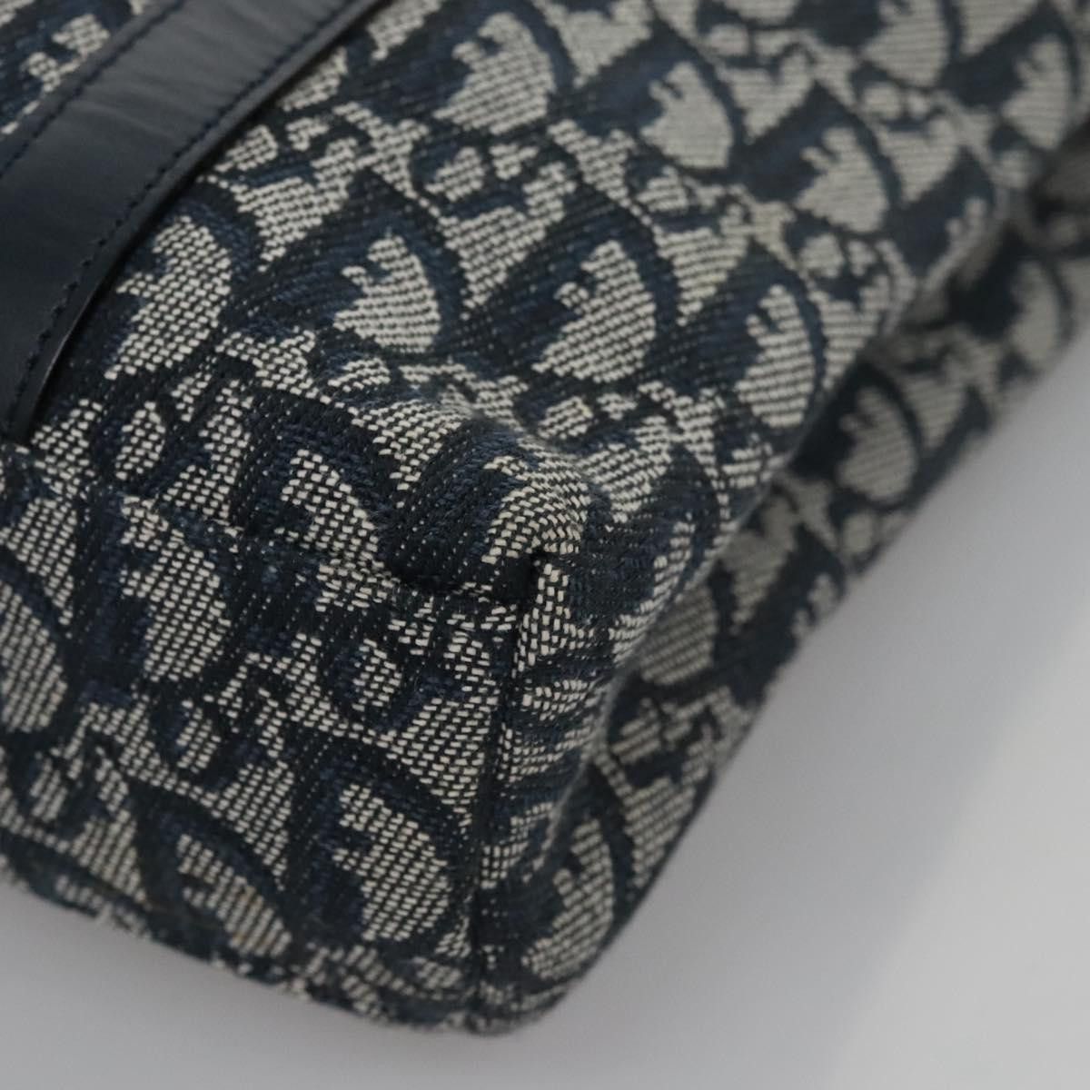 Dior Trotter Navy Canvas Tote Bag (Pre-Owned) Size ONE SIZE - 8 Thumbnail