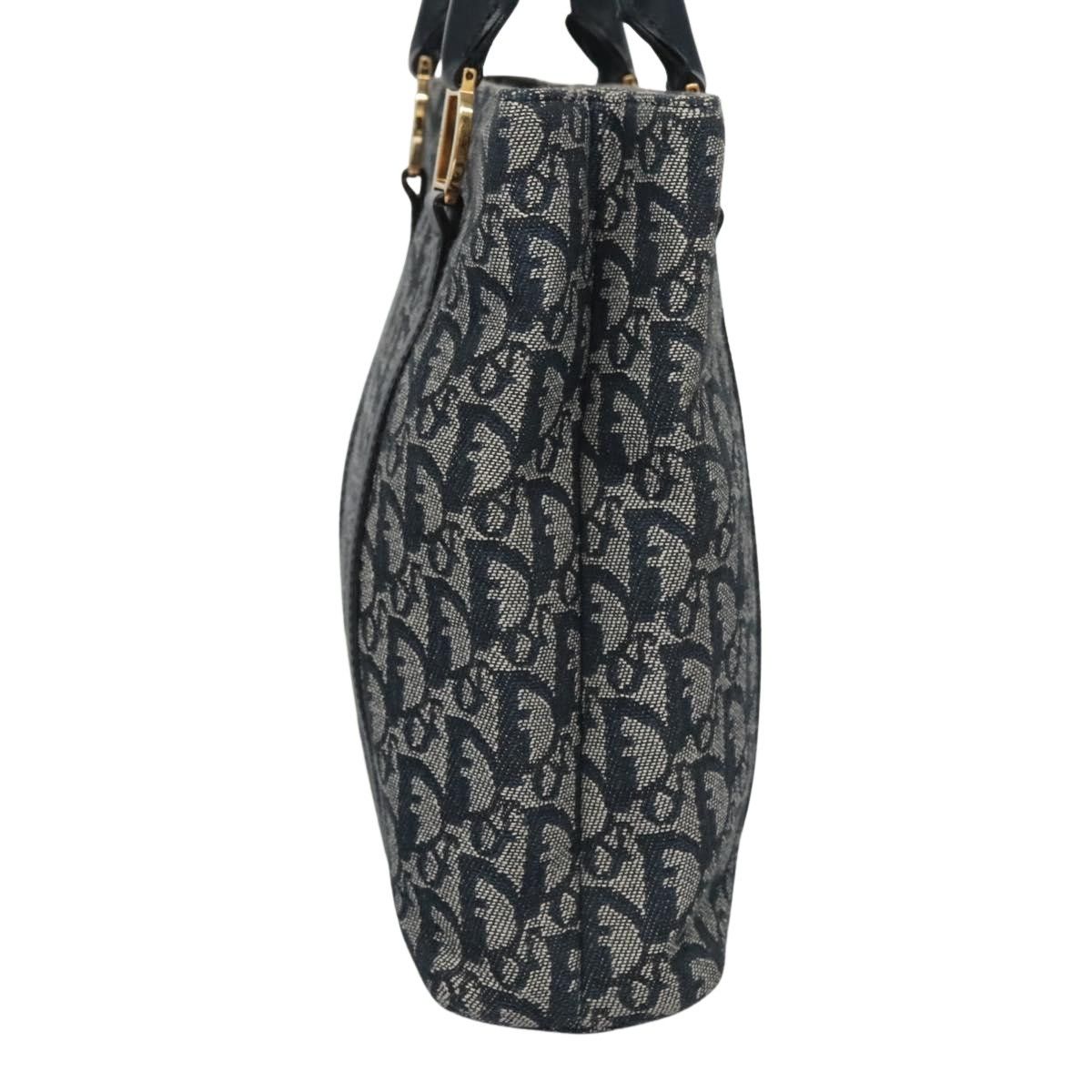 Dior Trotter Navy Canvas Tote Bag (Pre-Owned) Size ONE SIZE - 2 Thumbnail