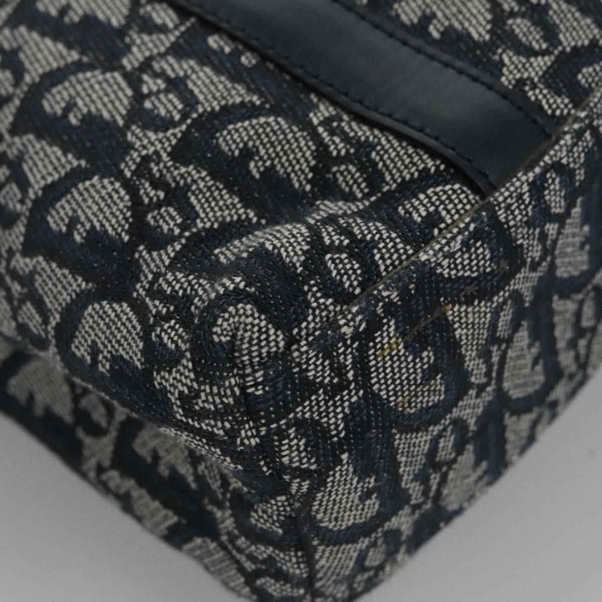 Dior Trotter Navy Canvas Tote Bag (Pre-Owned) Size ONE SIZE - 9 Thumbnail