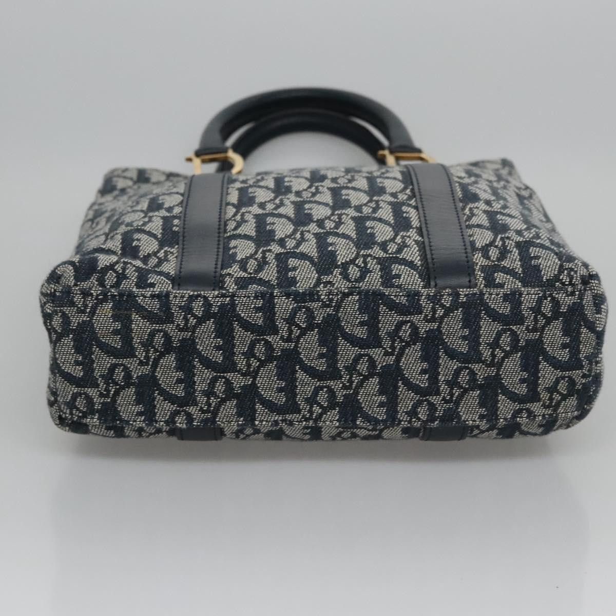 Dior Trotter Navy Canvas Tote Bag (Pre-Owned) Size ONE SIZE - 17 Thumbnail