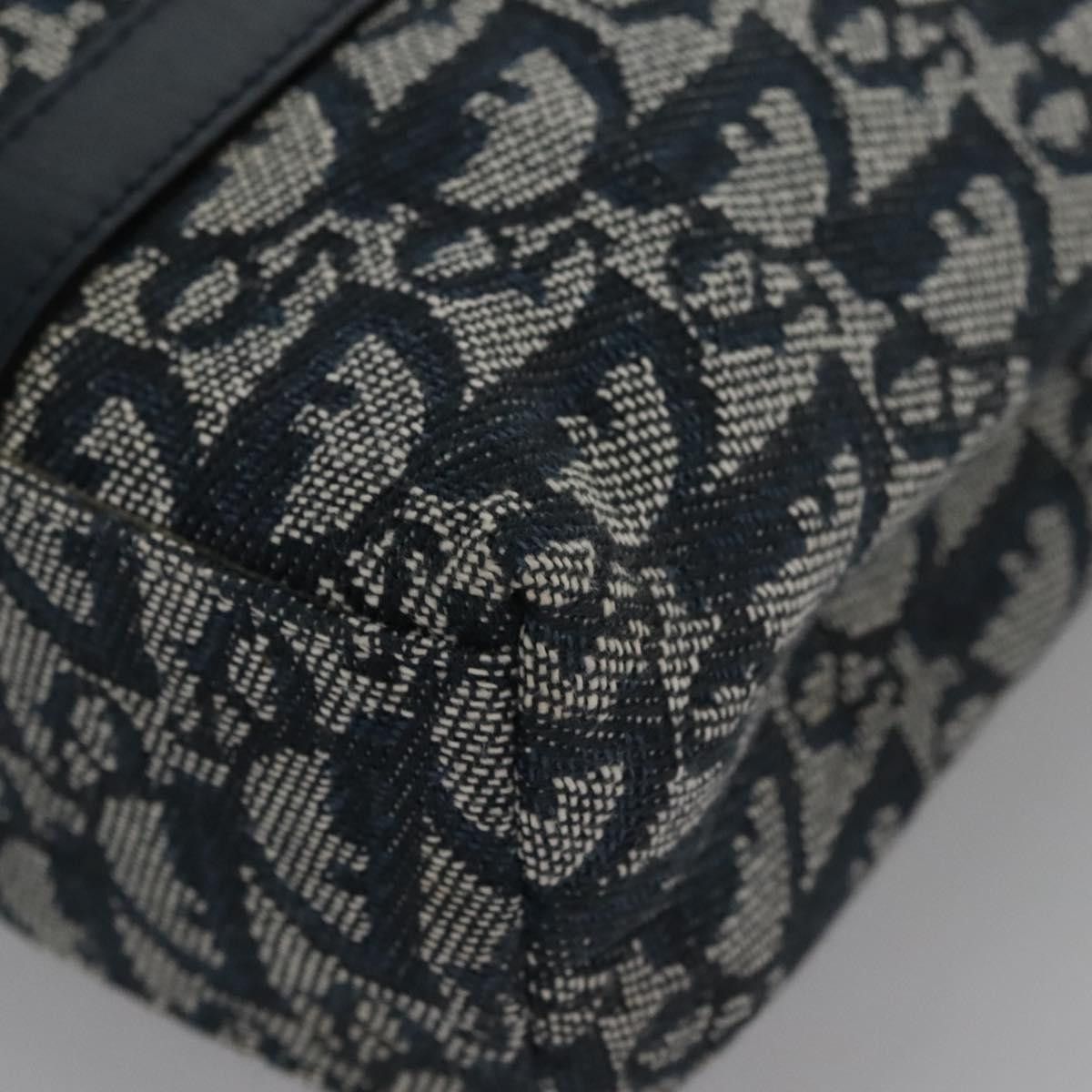 Dior Trotter Navy Canvas Tote Bag (Pre-Owned) Size ONE SIZE - 10 Thumbnail