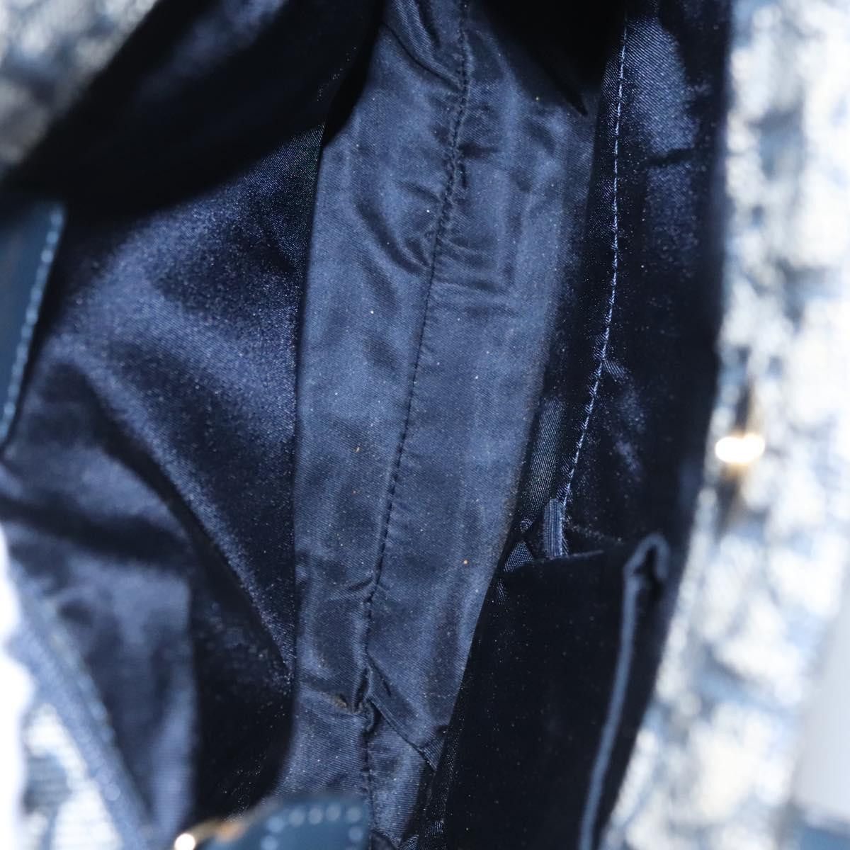 Dior Trotter Navy Canvas Tote Bag (Pre-Owned) Size ONE SIZE - 13 Thumbnail
