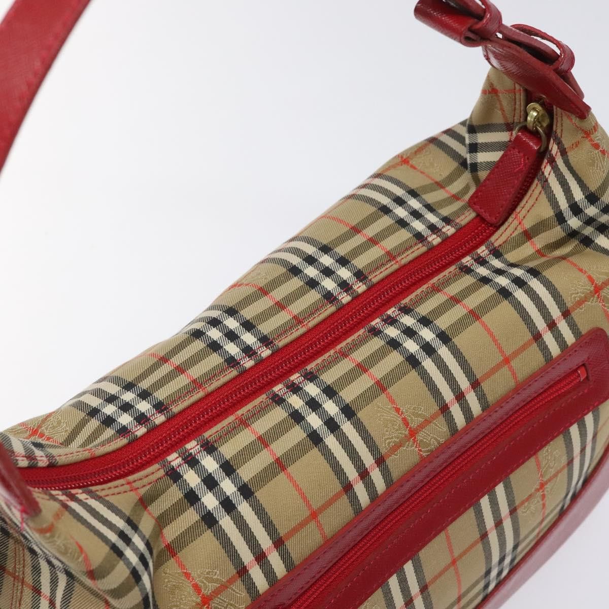Burberry Nova Check Beige Canvas Shoulder Bag (Pre-Owned) Size ONE SIZE - 15 Thumbnail