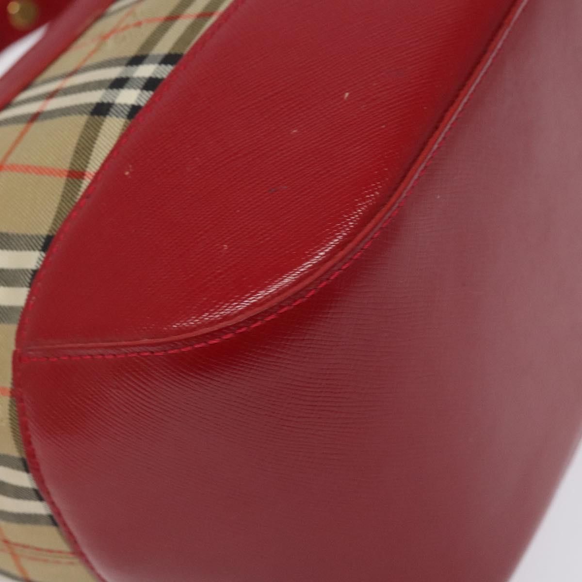Burberry Nova Check Beige Canvas Shoulder Bag (Pre-Owned) Size ONE SIZE - 10 Thumbnail