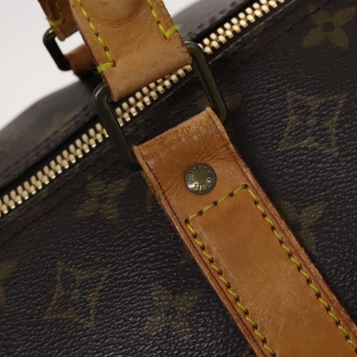 Louis Vuitton Keepall 60 Brown Canvas Travel Bag (Pre-Owned) Size ONE SIZE - 11 Thumbnail