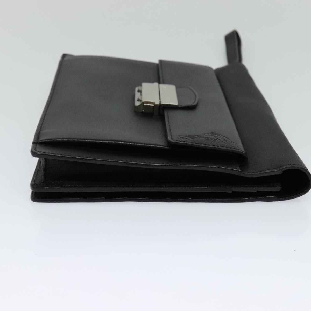 Versace Black Leather Clutch Bag (Pre-Owned) Size ONE SIZE - 4 Thumbnail