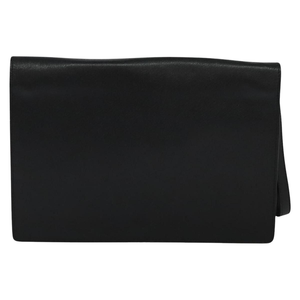 Versace Black Leather Clutch Bag (Pre-Owned) Size ONE SIZE - 2 Thumbnail