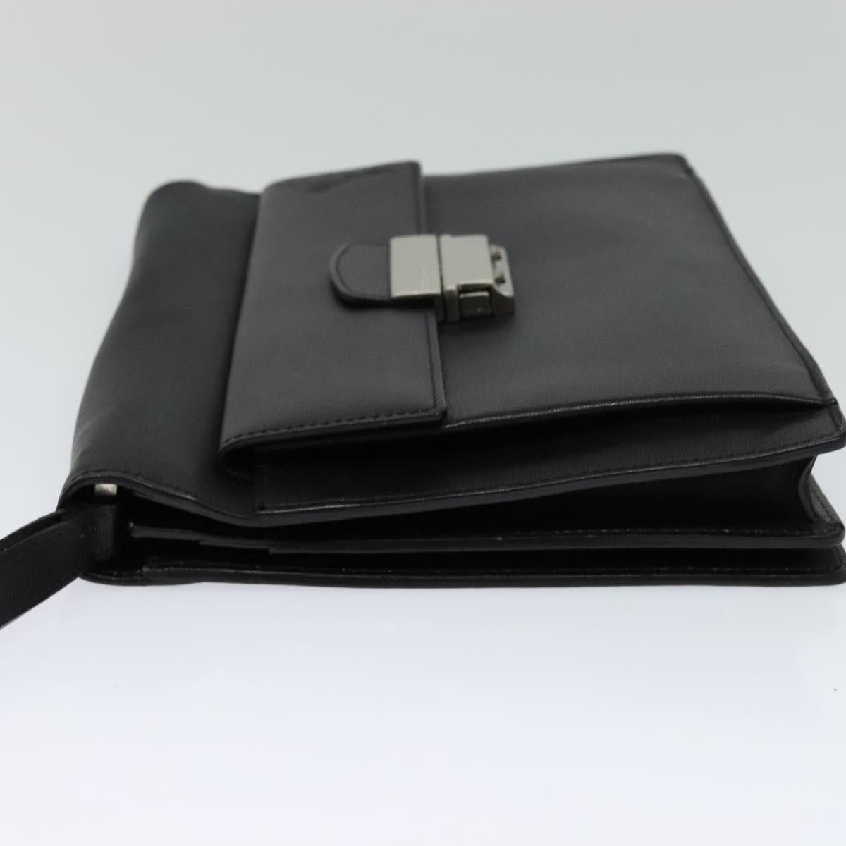 Versace Black Leather Clutch Bag (Pre-Owned) Size ONE SIZE - 3 Thumbnail