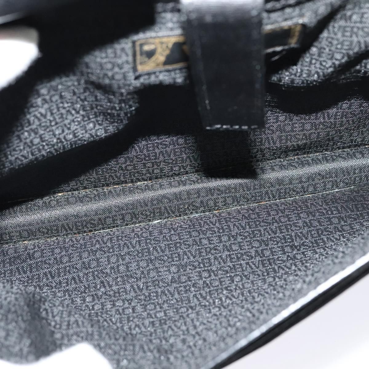 Versace Black Leather Clutch Bag (Pre-Owned) Size ONE SIZE - 13 Thumbnail
