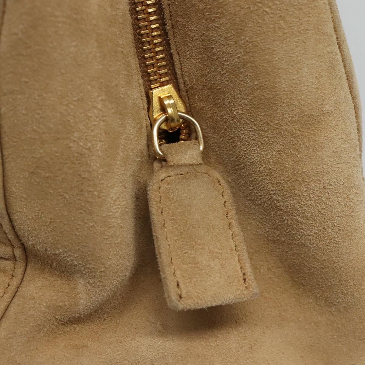 Prada Beige Suede Shoulder Bag (Pre-Owned) Size ONE SIZE - 12 Thumbnail