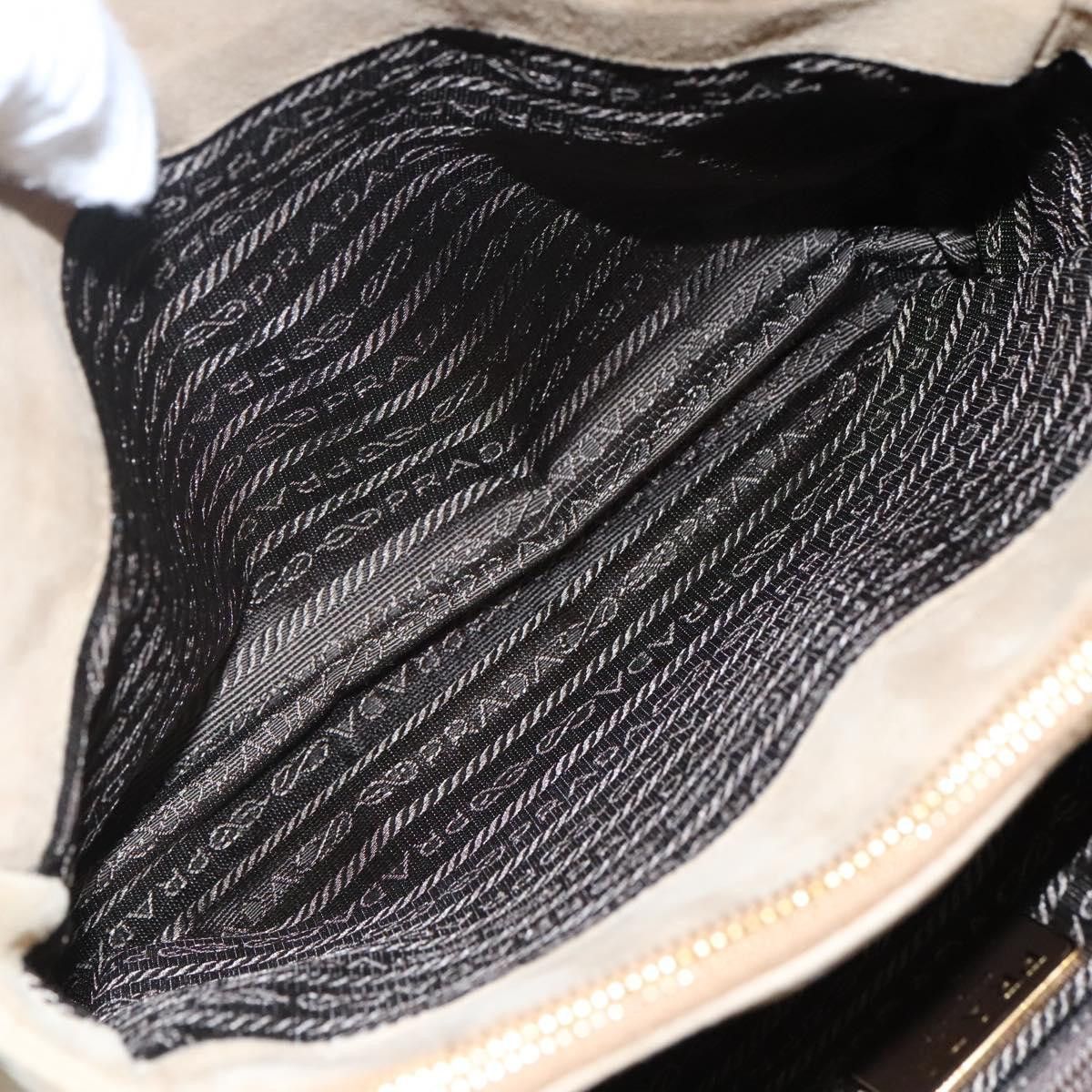 Prada Beige Suede Shoulder Bag (Pre-Owned) Size ONE SIZE - 15 Thumbnail