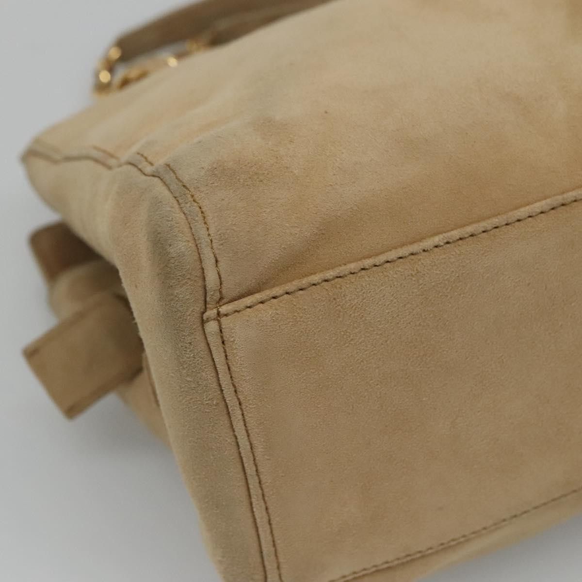 Prada Beige Suede Shoulder Bag (Pre-Owned) Size ONE SIZE - 7 Thumbnail