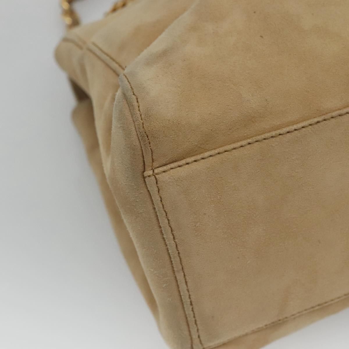 Prada Beige Suede Shoulder Bag (Pre-Owned) Size ONE SIZE - 9 Thumbnail