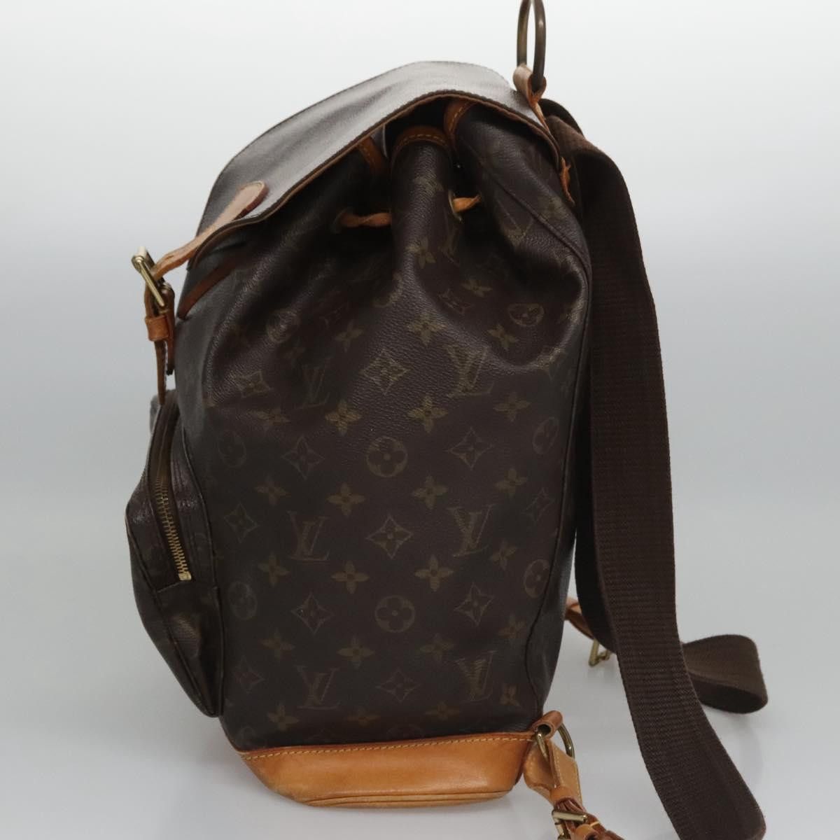 Louis Vuitton Montsouris Brown Canvas Backpack Bag (Pre-Owned) Size ONE SIZE - 3 Thumbnail