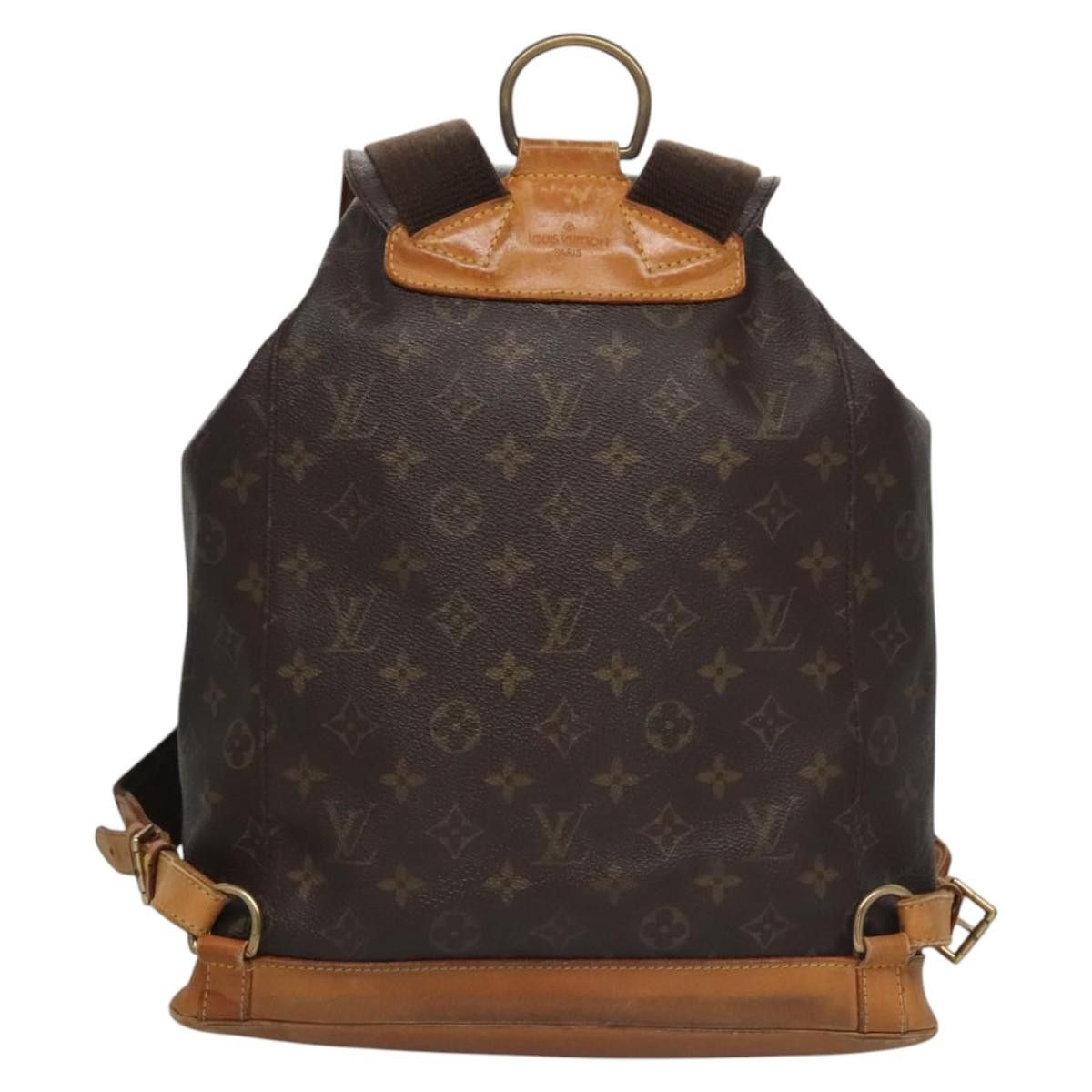 Louis Vuitton Montsouris Brown Canvas Backpack Bag (Pre-Owned) Size ONE SIZE - 2 Thumbnail