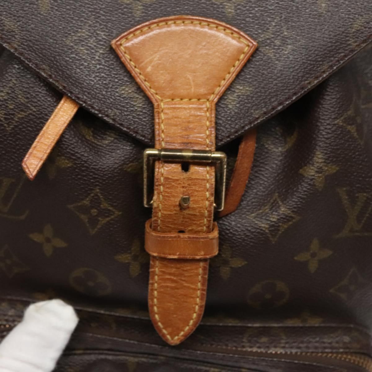 Louis Vuitton Montsouris Brown Canvas Backpack Bag (Pre-Owned) Size ONE SIZE - 12 Thumbnail