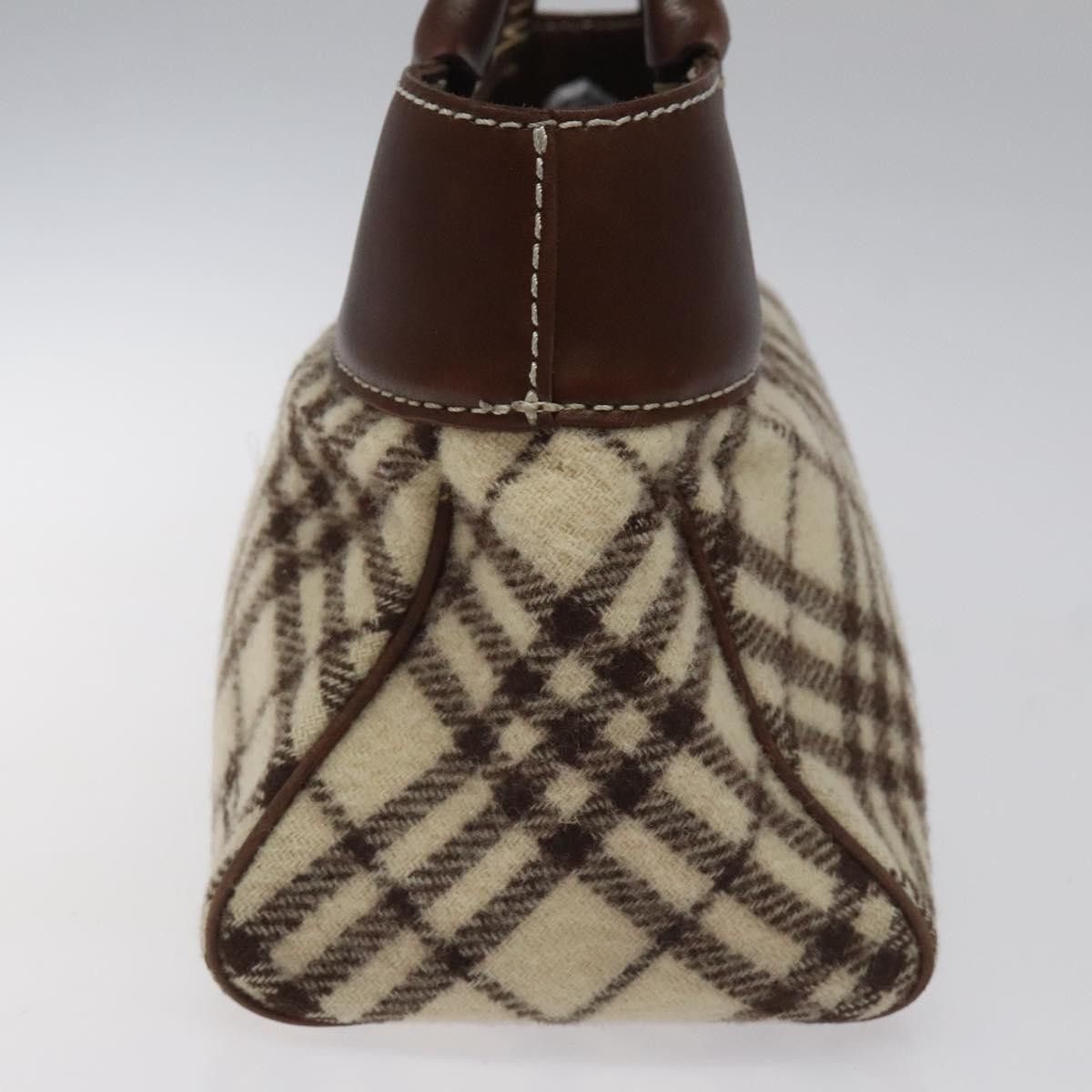 Burberry Nova Check Black Wool Handbag (Pre-Owned) Size ONE SIZE - 4 Thumbnail