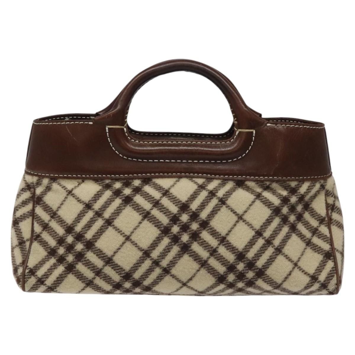 Burberry Nova Check Black Wool Handbag (Pre-Owned) Size ONE SIZE - 2 Thumbnail