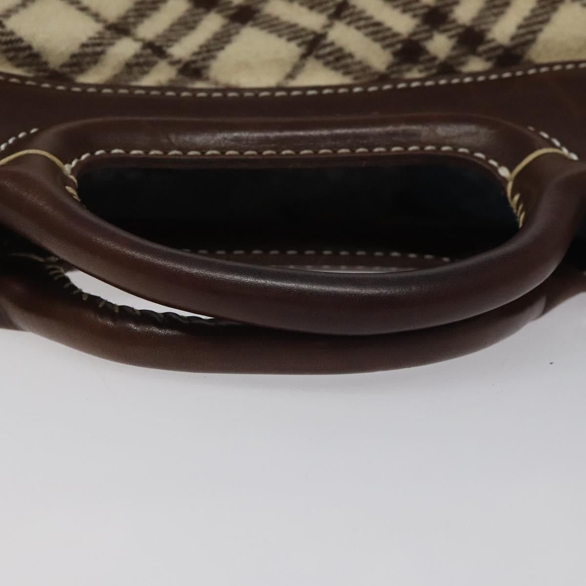Burberry Nova Check Black Wool Handbag (Pre-Owned) Size ONE SIZE - 5 Thumbnail