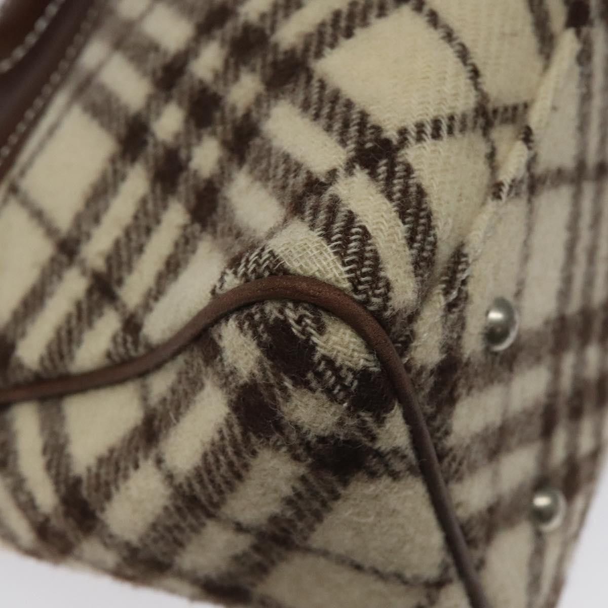 Burberry Nova Check Black Wool Handbag (Pre-Owned) Size ONE SIZE - 10 Thumbnail