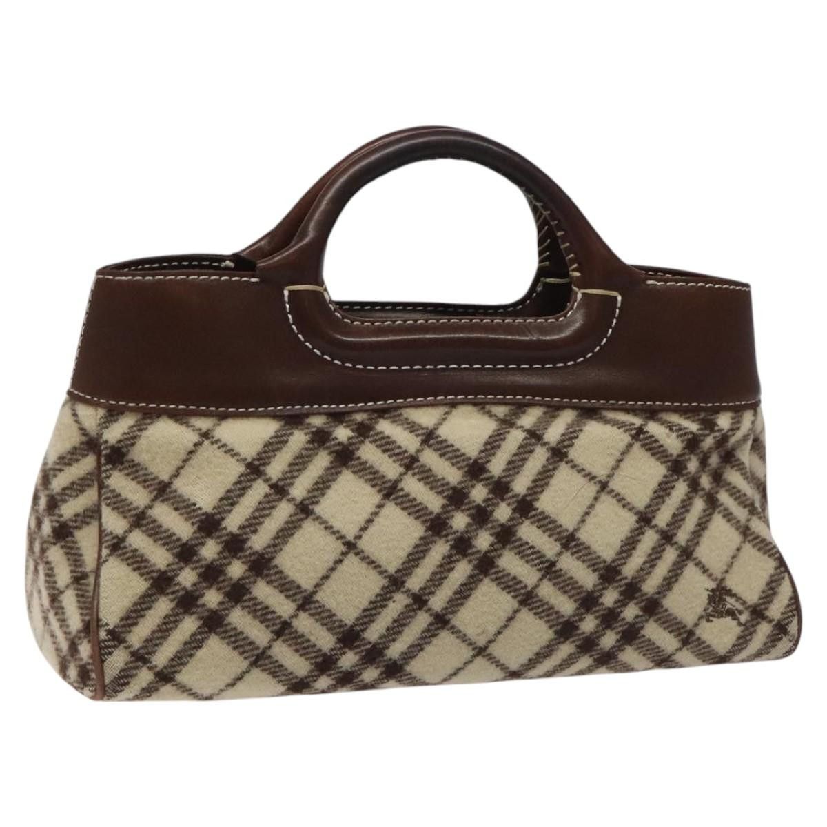 Burberry Nova Check Black Wool Handbag (Pre-Owned) Size ONE SIZE - 15 Thumbnail