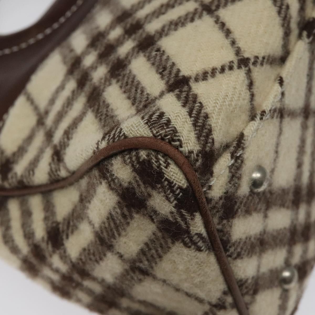 Burberry Nova Check Black Wool Handbag (Pre-Owned) Size ONE SIZE - 8 Thumbnail