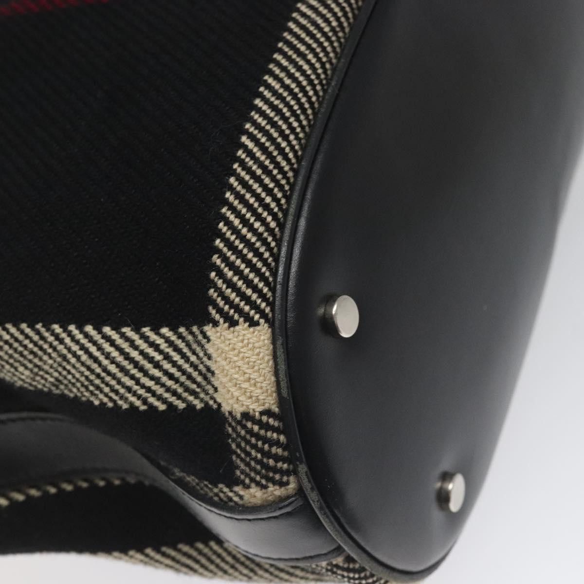 Burberry Nova Check Black Wool Tote Bag (Pre-Owned) Size ONE SIZE - 18 Thumbnail