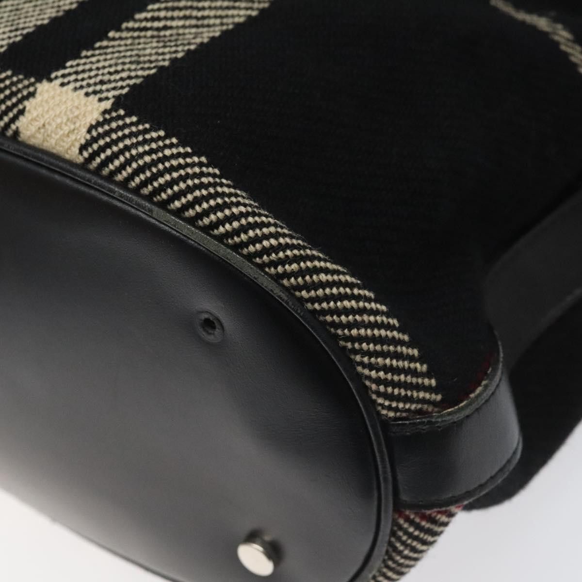Burberry Nova Check Black Wool Tote Bag (Pre-Owned) Size ONE SIZE - 17 Thumbnail