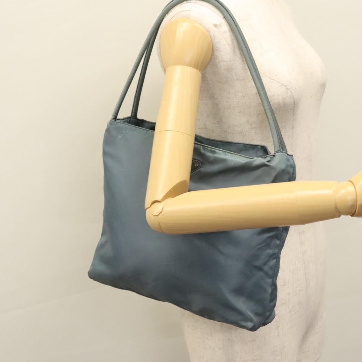 Prada Tessuto Blue Synthetic Tote Bag (Pre-Owned) Size ONE SIZE - 15 Thumbnail