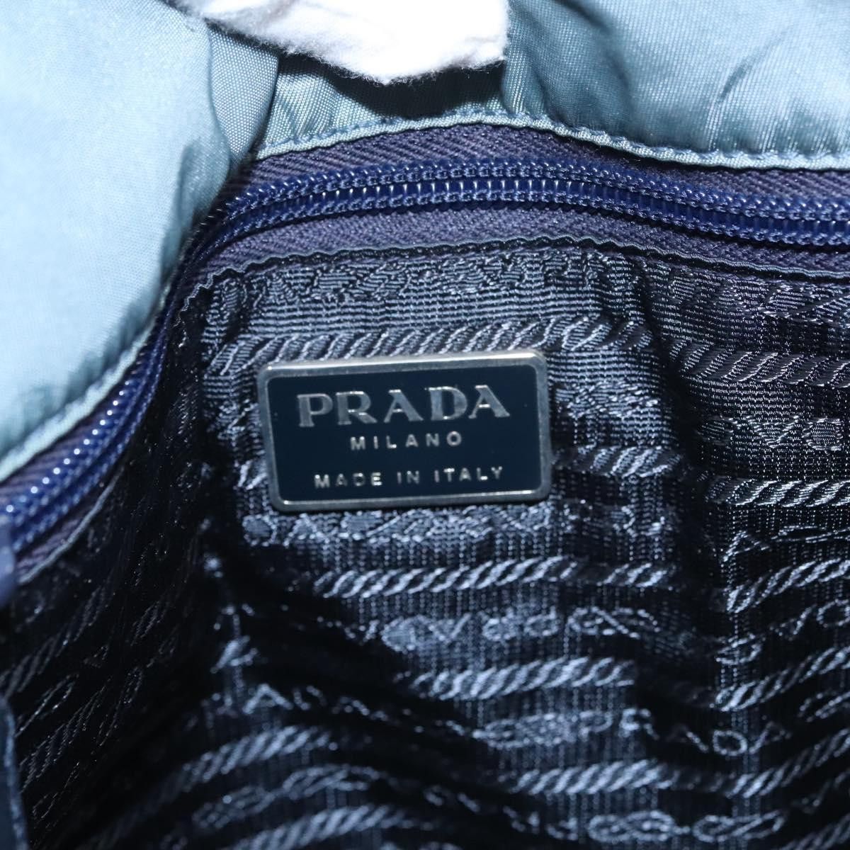 Prada Tessuto Blue Synthetic Tote Bag (Pre-Owned) Size ONE SIZE - 13 Thumbnail