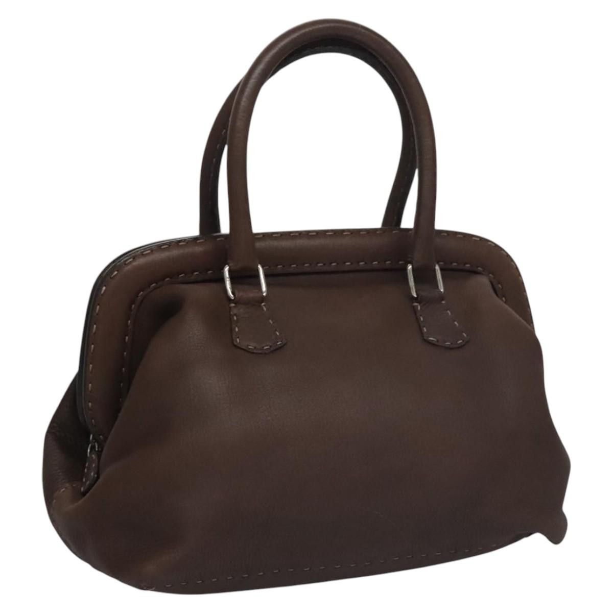 Fendi Selleria Brown Leather Handbag (Pre-Owned) Size ONE SIZE - 20 Thumbnail