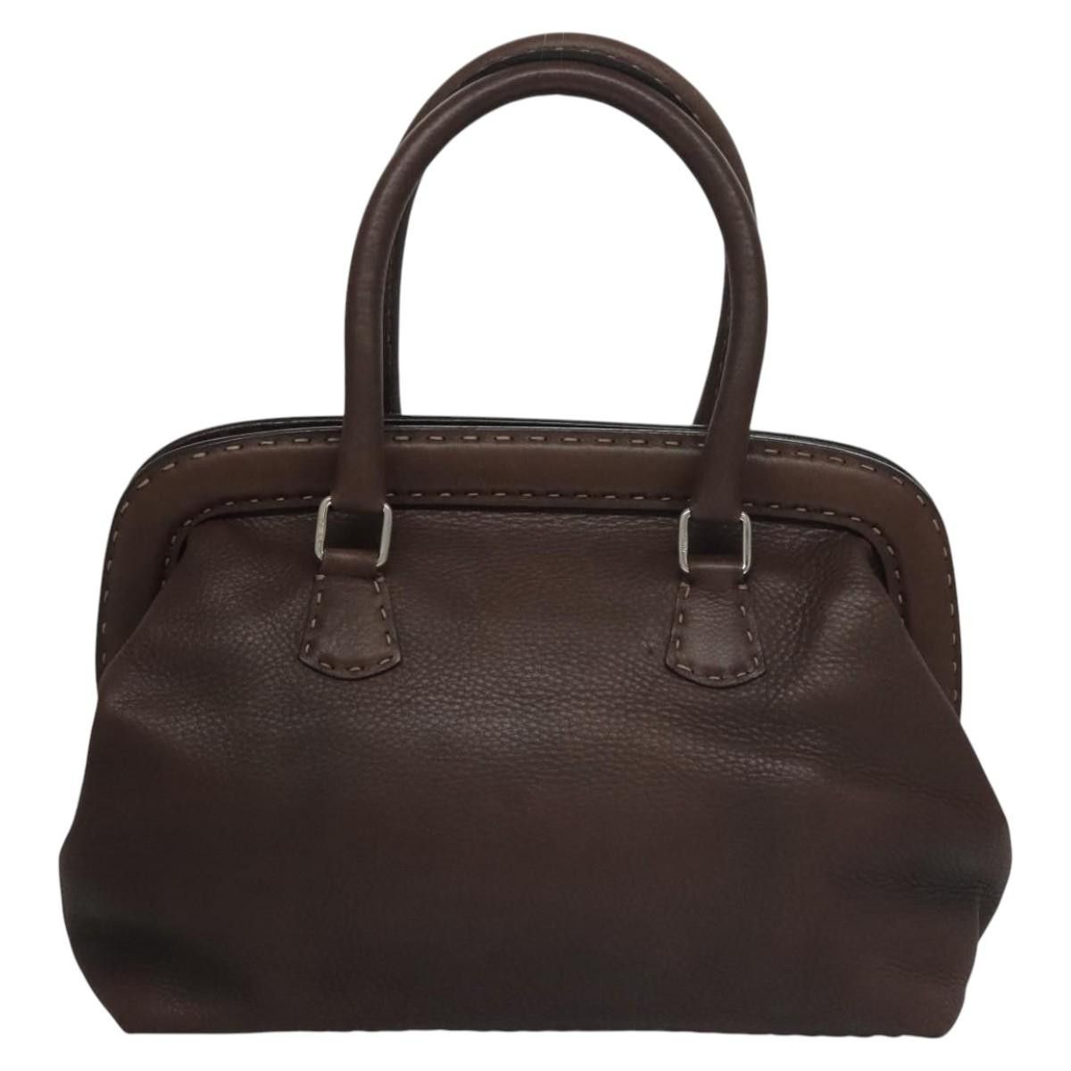 Fendi Selleria Brown Leather Handbag (Pre-Owned) Size ONE SIZE - 2 Thumbnail