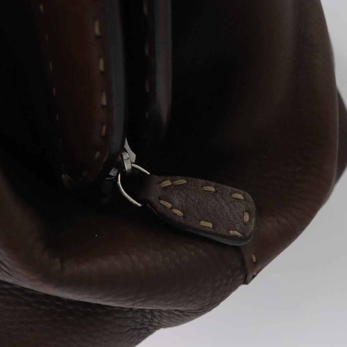 Fendi Selleria Brown Leather Handbag (Pre-Owned) Size ONE SIZE - 12 Thumbnail