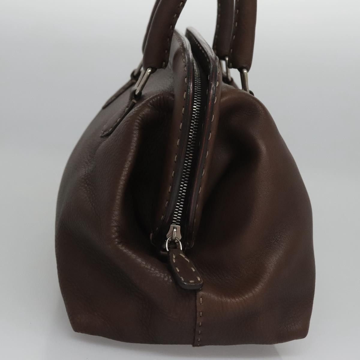 Fendi Selleria Brown Leather Handbag (Pre-Owned) Size ONE SIZE - 4 Thumbnail