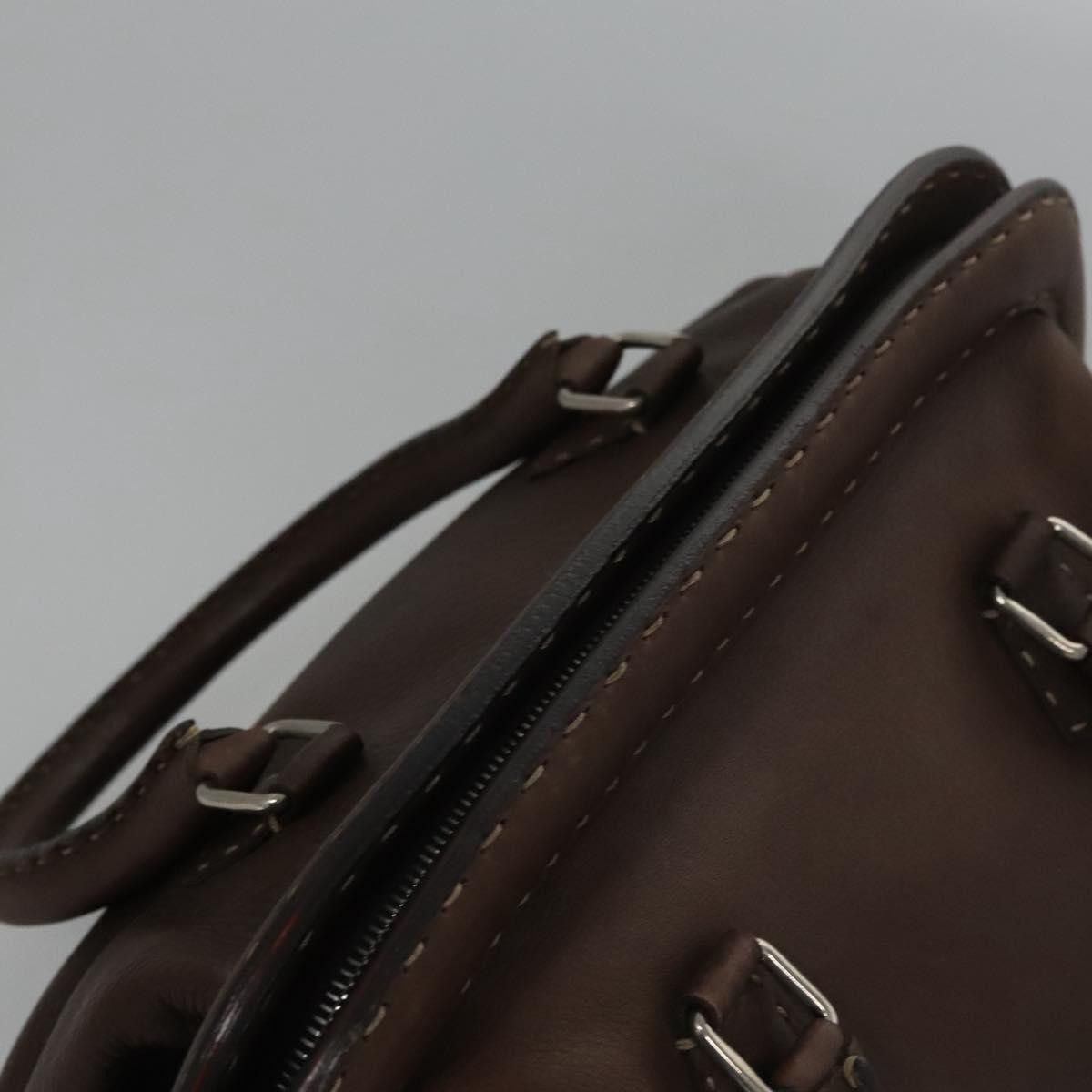 Fendi Selleria Brown Leather Handbag (Pre-Owned) Size ONE SIZE - 11 Thumbnail