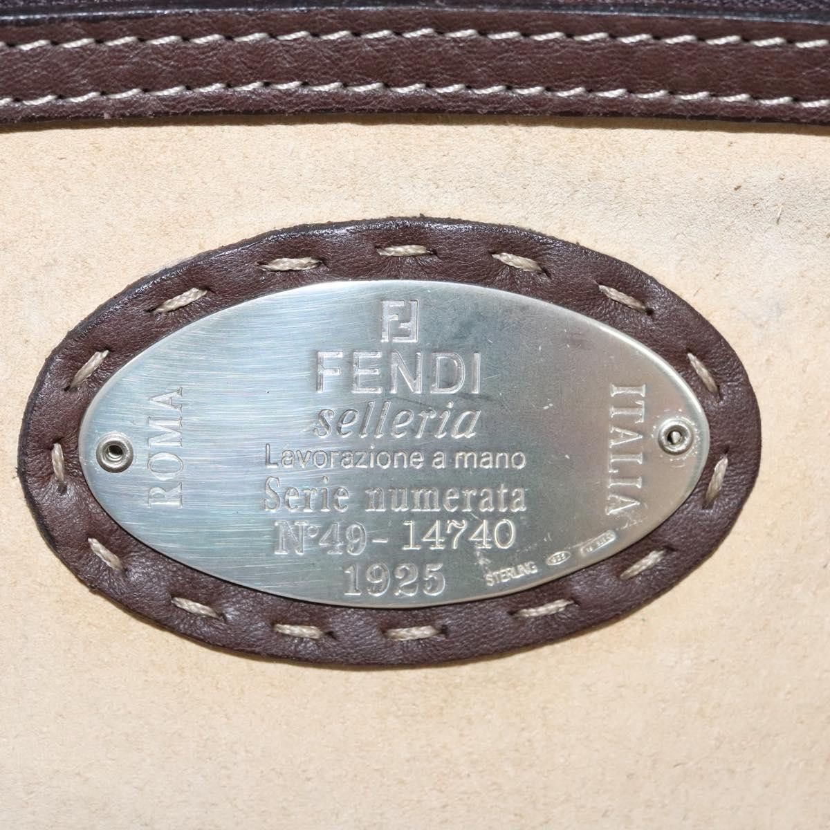 Fendi Selleria Brown Leather Handbag (Pre-Owned) Size ONE SIZE - 15 Thumbnail
