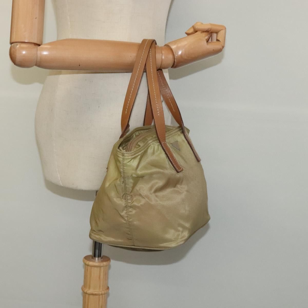 Prada Tessuto Beige Synthetic Tote Bag (Pre-Owned) Size ONE SIZE - 18 Thumbnail