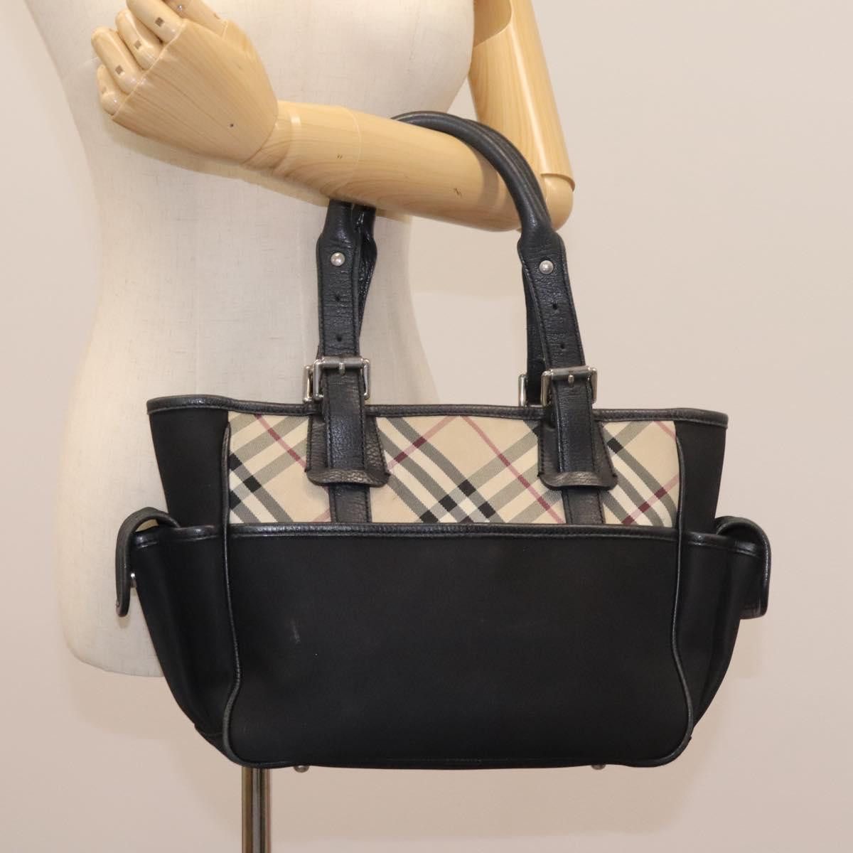 Burberry Nova Check Beige Canvas Tote Bag (Pre-Owned) Size ONE SIZE - 17 Thumbnail