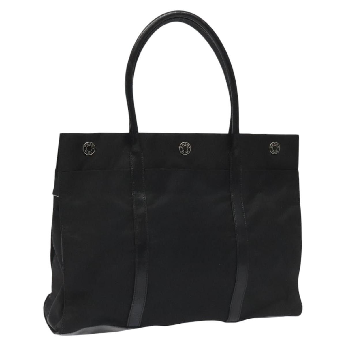 Prada Tessuto Black Synthetic Tote Bag (Pre-Owned) Size ONE SIZE - 19 Thumbnail