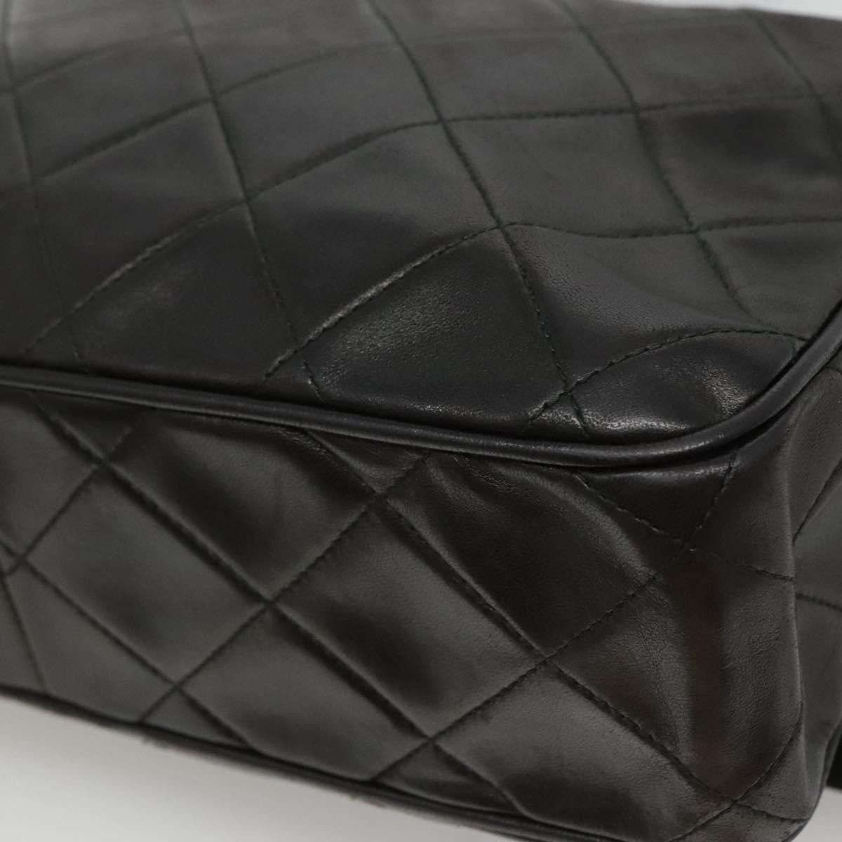 Chanel Coco Mark Black Leather Shoulder Bag (Pre-Owned) Size ONE SIZE - 10 Thumbnail